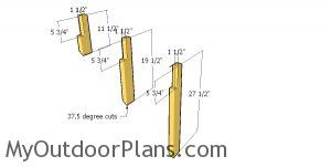 Side supports for the dormer