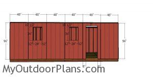 Side wall panels - 10x24 shed
