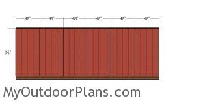 Side wall siding panels - 10x24 shed