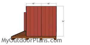 Side wall siding sheets - barn shed