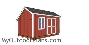 10x16 saltbox shed plans