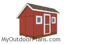 8x12 saltbox shed plans