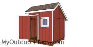 8x12 saltbox shed plans free