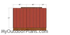 Back wall siding sheets - 10x10 shed