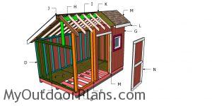 Building a 8x12 saltbox shed