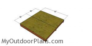 Floor sheets - 8x8 shed