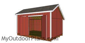 How to build a 10x16 saltbox shed