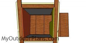 Interior wall panels for cat house