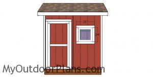 Window trims - 8x8 saltbox shed