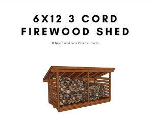 3 cord firewood shed