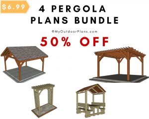 4 pergola plans bundle