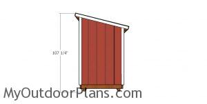 5x6 lean to shed Plans - Height