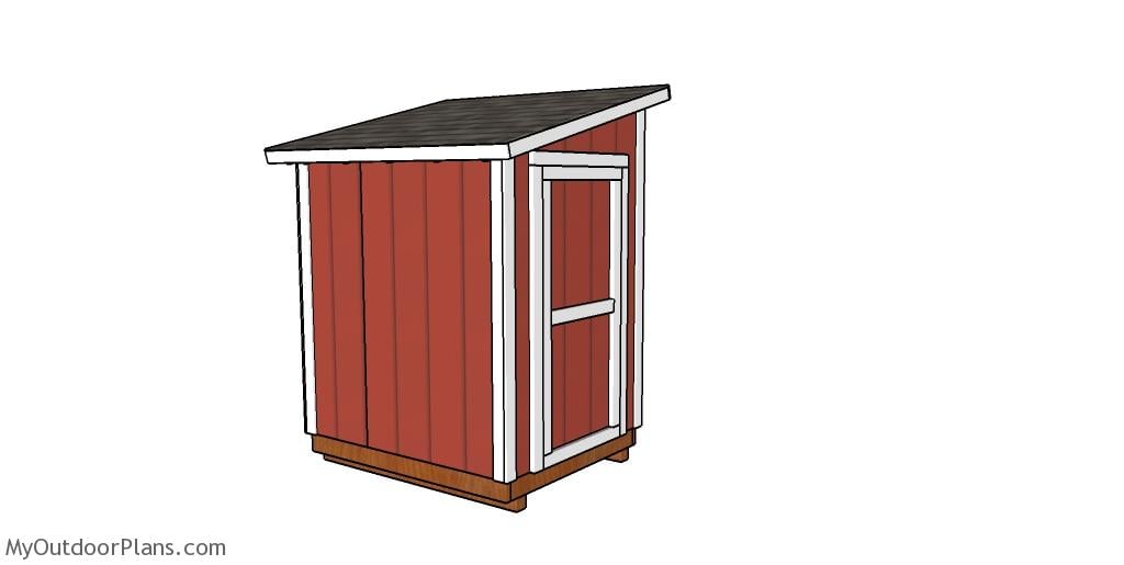 5×6 Lean to Shed – Free DIY Plans