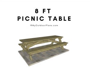 8 ft picnic table