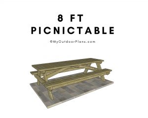 8 ft picnic table