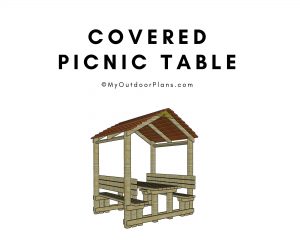 Covered picnic table