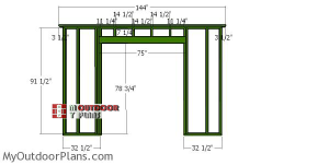 Side-wall-with-double-doors-frame