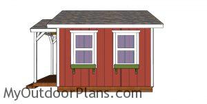 12x12 She Shed Plans - side view