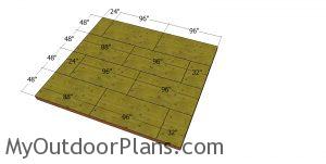 Floor sheets - 16x18 storage shed