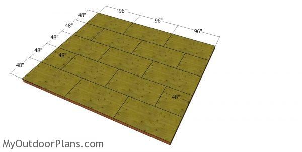 Floor sheets - 20x24 shed