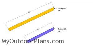 Front and back roof trims - plans