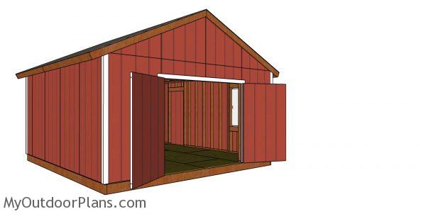 How to build a 16x18 gable shed