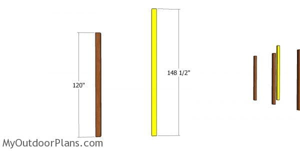 Posts for the pole barn