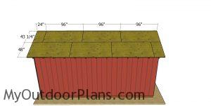 Roof sheets - 12x24 pole barn