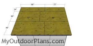 Roof sheets - 8x12 office shed