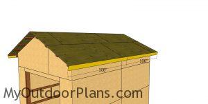 Side roof trims - 12x16 pole barn