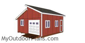 20x20 Clerestory Shed Plans