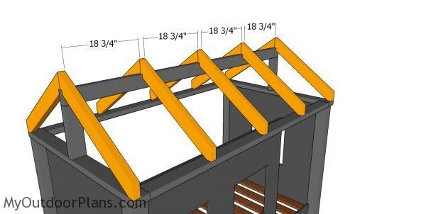 Fitting the rafters - high cabin bed