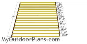 Floor frame - 20x20 clerestory shed