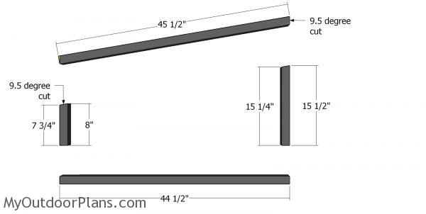 Frame for top side windows