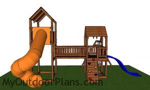 Playset with Fort and Swing Plans