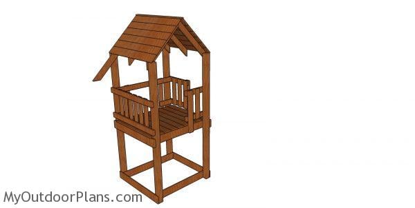 Short tower - outdoor playhouse