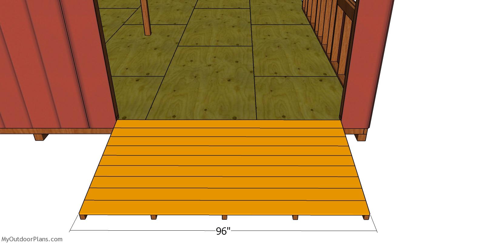 Ramp Plans for Double Pitched Roof Shed