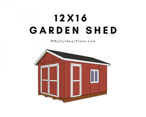 12x16 garden shed plans