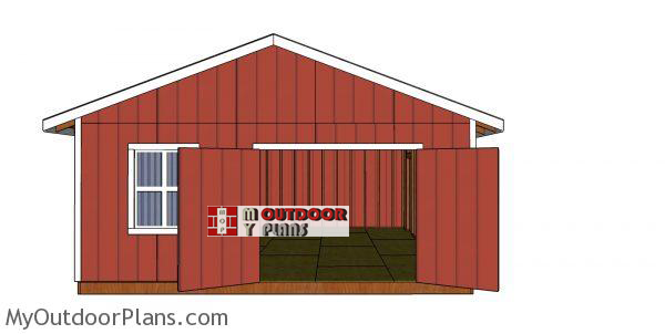 20x24-gable-shed-plans---front-view