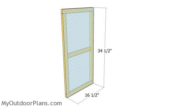 Door glass panel