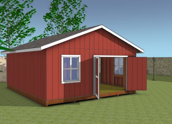 How to build a 20x24 gable shed