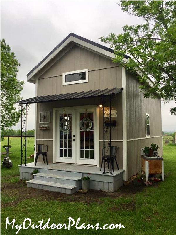 Diy 12x24 Tiny House With Loft Myoutdoorplans 