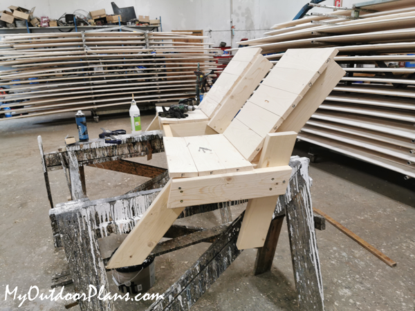 Modern-double-chair-bench---diy-project