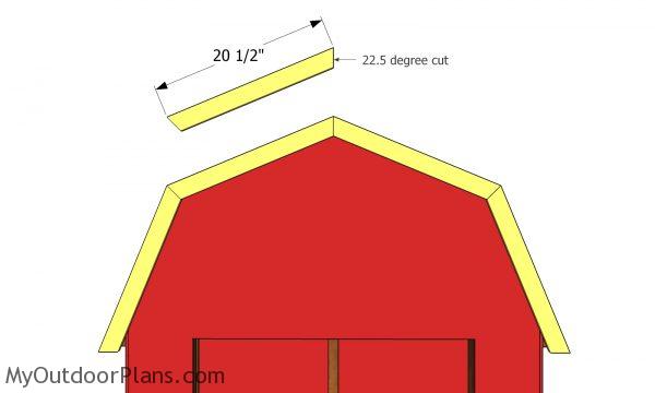 Trims for gambrel roof