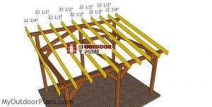 fitting-the-rafters-to-the-lean-to-pavilion-12x16