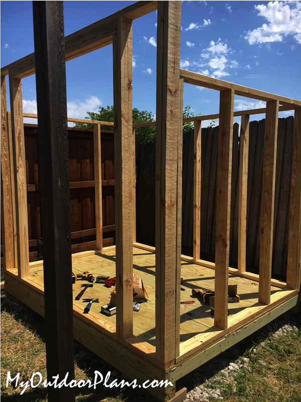 Assembling-the-frame-of-the-6x8-shed