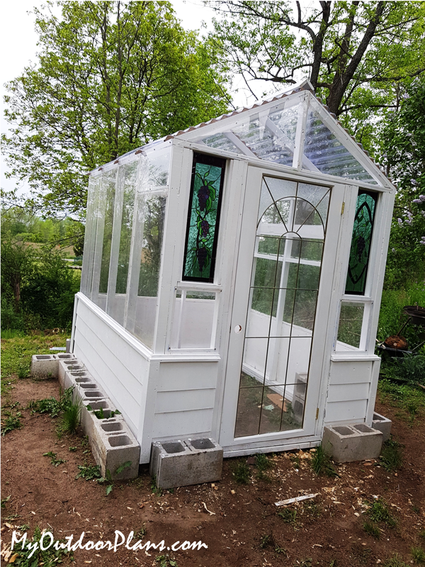 building a wooden greenhouse