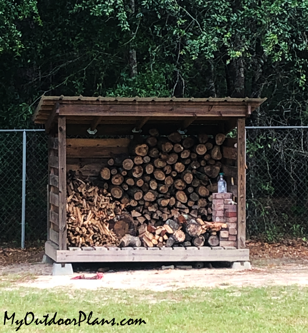 DIY Backyard Firewood Shed