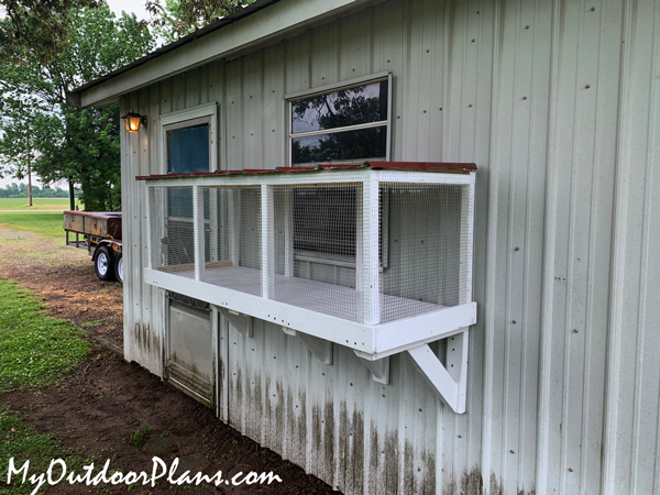 Catio from outlet window