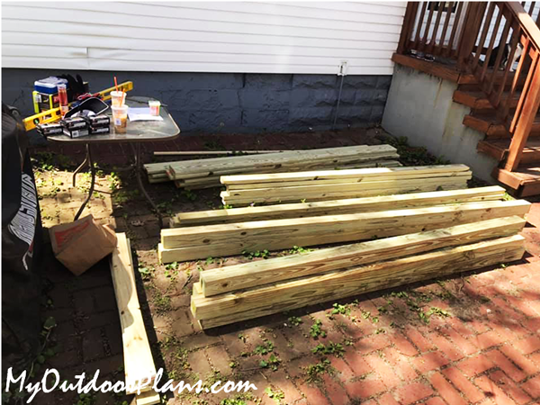 Lumber-for-playset-backyard-project